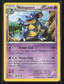 Nidoqueen Uncommon XY - Primal Clash 68/160 NM Pokemon Card - Image 1