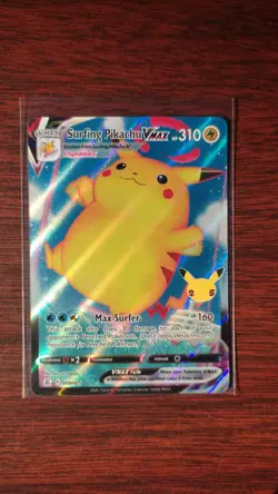 Surfing Pikachu VMAX 009/025 Celebrations Full Art Ultra Rare Pokemon Card NM - Image 1