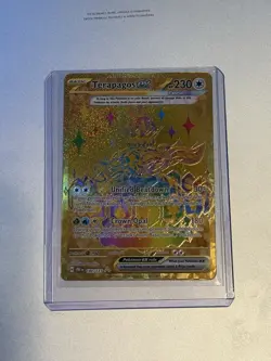 Pokemon Terapagos EX Hyper Rare Full Art Holo Card SV 180/131 230 HP 180 - Image 1
