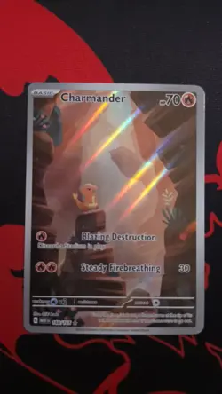 Charmander 168/165 Holo Illustration Rare Scarlet & Violet 151 Pokemon Card - Image 1