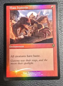 Mass Hysteria Retro Frame FOIL Innistrad Remastered MTG NM Magic Card - Image 1