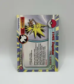 Zapdos #145 - Holo - Blue Logo - Series 3 - Topps Pokemon Card - Image 2