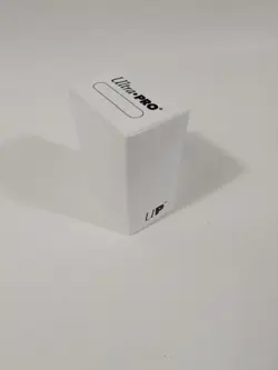 Ultra Pro Deck Box White Fits 60+ Sleeved Cards Empty/Clear Line on Top Version - Image 1