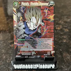 Vegeta Resolve Renewed CHAMPIONSHIP GOLD STAMP Foil Dragon Ball Super Card | NM - Image 1