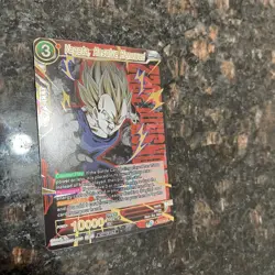 Vegeta Resolve Renewed CHAMPIONSHIP GOLD STAMP Foil Dragon Ball Super Card | NM - Image 3