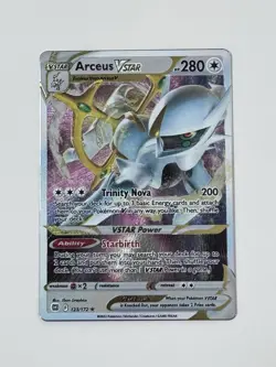 Pokemon Arceus VSTAR 123/172 premium collection Metal Card - Image 1
