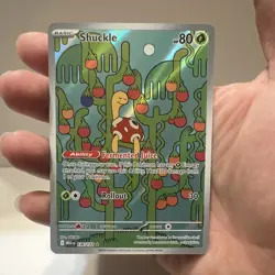 Pokemon Shuckle 136/132 Me01 Mega Evolution Illustration Rare Full Art Holo Card - Image 1