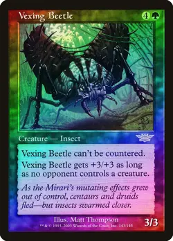 Vexing Beetle FOIL Legions PLD Green Rare MAGIC THE GATHERING CARD ABUGames - Image 1