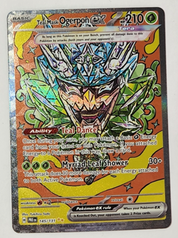 Pokemon TCG Card Teal Mask Ogerpon ex 145/131 Sv: Prismatic Evolutions Holo NM - Image 1