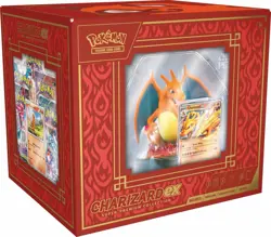 Pokemon Charizard EX Super Premium Collection - Figure + 3 Promo Card + 10 Packs - Image 1