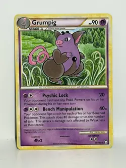 Grumpig 23/1]2 Pokemon Card TCG Triumphant Non Holo LP - Image 1