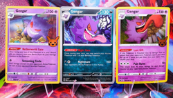 Lot of 3 Awesome Gengar Cards Rare Trick or Trade Holo Paldean Pokemon TCG NM - Image 1