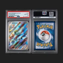 Pokemon Bulbasaur Sv07: Stellar Crown Illustration Rare Holo 143/142 PSA 10 2024 - Image 1