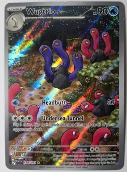 Wugtrio Full Art IR 224/091 Pokemon TCG Paldean Fates Illustration Rare NM - Image 1