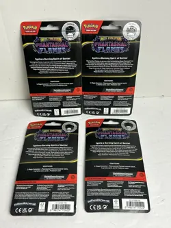 Pokemon TCG: Phantasmal Flames Single Pack Blisters (Lot of 4) - Image 2