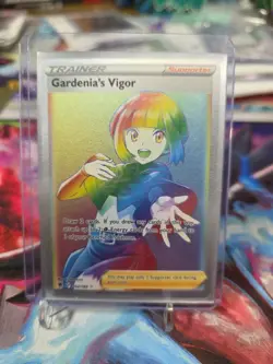 Gardenia’s Vigor Pokemon Astral Radiance Rainbow Rare 202/189 Mint - Image 1