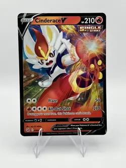 Pokemon TCG Cinderace V 043/264 SWSH: Fusion Strike Near Mint - Image 1