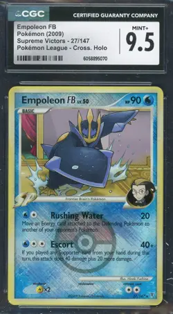 CGC 9.5 Empoleon FB Supreme Victors Pokemon League Promo Cross Hatch 2009 27/147 - Image 1
