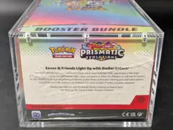 Pokemon SV8.5 Prismatic Evolutions Sealed Booster Bundle Display W/Acrylic Case - Image 3