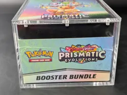 Pokemon SV8.5 Prismatic Evolutions Sealed Booster Bundle Display W/Acrylic Case - Image 5