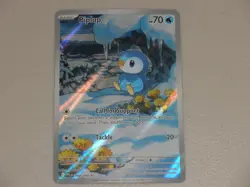 2025 Pokemon Phantasmal Flames RARE Illustration #098 Piplup HOLO IR - Image 1