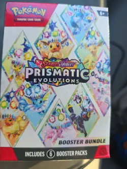 Pokemon TCG Prismatic Evolutions Booster Bundle Box - 6 Packs - Factory Sealed - Image 1