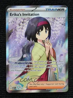 Erika's Invitation Ultra Rare Pokemon Scarlet & Violet 151 MEW #196 - Image 1