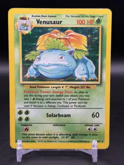 1999 Pokemon Venusaur Holo Rare 15/102 Base Set Unlimited English WOTC MP - Image 1