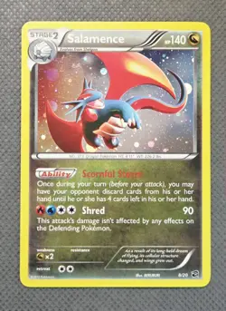 2012 Pokemon Salamence - 8/20 - Cosmos Holo Promo - XY Dragon Vault TCG Rare - Image 1