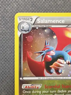 2012 Pokemon Salamence - 8/20 - Cosmos Holo Promo - XY Dragon Vault TCG Rare - Image 3