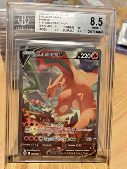 ~ESP~ SPANISH BGS 8.5 Charizard V Alt Art Brilliant Stars Pokemon Card - Image 1
