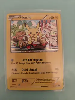 Pokemon TCG 2016 XY Black Star Promo Rare Holo Pikachu XY95 - Image 1