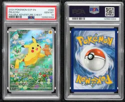 Pikachu (Paldea Adventure Chest) Holo Pokemon Scarlet & Violet Black Star PSA 10 - Image 3
