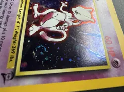 2000 Pokemon Base Set 2 Mewtwo Holo Rare #10/130 With Swirl 🌀 LP - Image 4