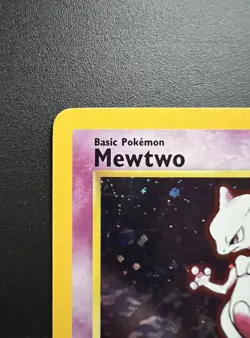 2000 Pokemon Base Set 2 Mewtwo Holo Rare #10/130 With Swirl 🌀 LP - Image 5