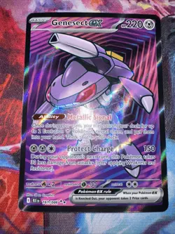 Pokemon TCG Genesect EX Black Bolt Holo Ultra Rare 161/86 - Image 1