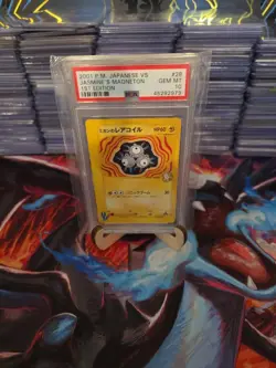 2001 POKEMON JPN VS 1ST EDITION #028 JASMINE'S MAGNETON PSA 10 - Image 1