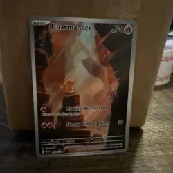Pokemon Charmander TCG 151 Illustration Rare 168/165 Near mint ships fast - Image 1