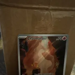 Pokemon Charmander TCG 151 Illustration Rare 168/165 Near mint ships fast - Image 2