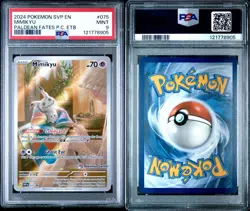 PSA 9 Mimikyu SVP 075 Pokemon Center Stamped Sv: Paldean Fates ETB Promo - Image 3
