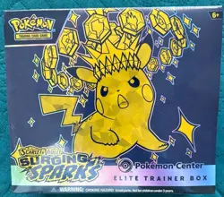 Pokemon Center ETB Surging Sparks PC Exclusive ETB, New And Sealed - Image 1