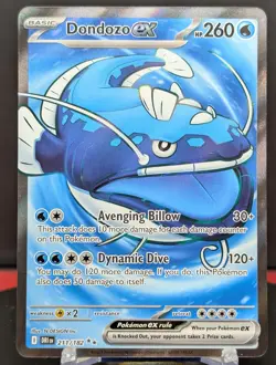 Pokemon Dondozo ex #211/182 English Destined Rivals Ultra Rare - Image 1