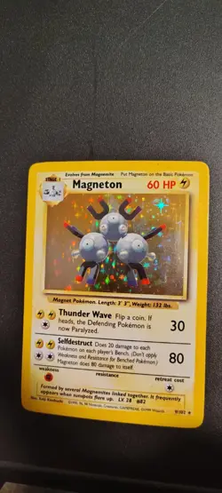 Pokemon TCG Magneton Base Set 9/102 Holo 1999-2000 Wizards Base Set Copyright... - Image 1