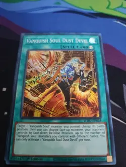 Yugioh! Vanquish Soul Dust Devil - WISU-EN024 - Super Rare - 1st Edition Near Mi - Image 1