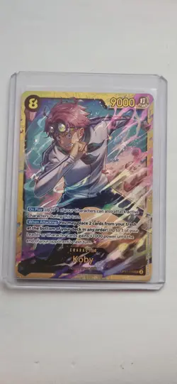 Koby (OP11-119 SECRET RARE) ONE PIECE TCG English NM A Fist of Divine Speed - Image 1