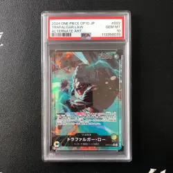 2024 One Piece Japanese Royal Blood OP10-022 Trafalgar Law Alternate Art PSA 10 - Image 1