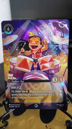 Disney Lorcana - Winterspell - Lilo • Rock Star 223/204 • Enchanted - Image 1