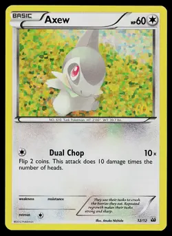 Pokemon Card - Axew McDonald's Promo 2012 12/12 Holo - Image 1