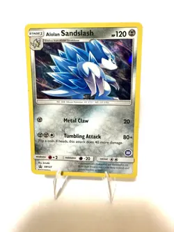 Alolan Sandslash SM127 Pokemon Card Promos LP Holo - Image 1