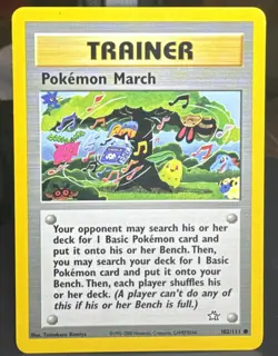Pokemon TCG Pokemon March 102/111 Neo Genesis Trainer Regular Card - Image 1
